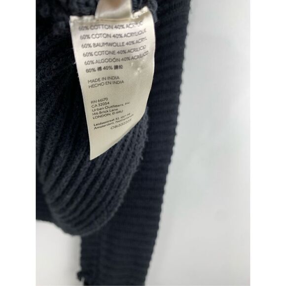 Free People Women's Marlie Ribbed Knit Pullover Sweater Black Size XS - Picture 8 of 9